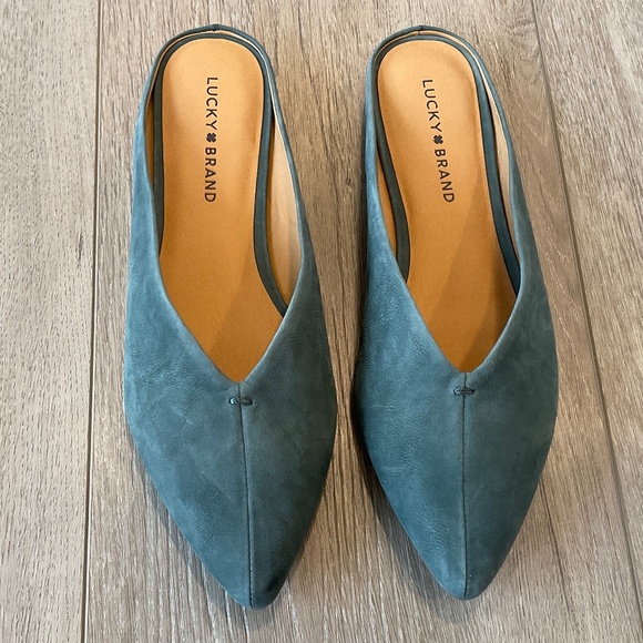 LUCKY BRAND Barbora Pointed Toe Mule Leather Upper Size 9 NWOT - Picture 1 of 7